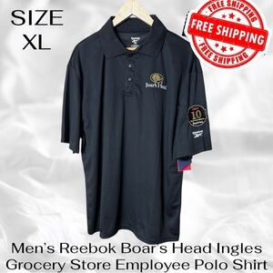 Reebok Boar’s Head Ingles Grocery Store Employee Polo Shirt Men’s XL FREE SHIP